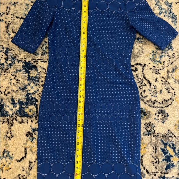 Julia Jordan Royal Blue Geometric Midi Dress - Picture 4 of 6